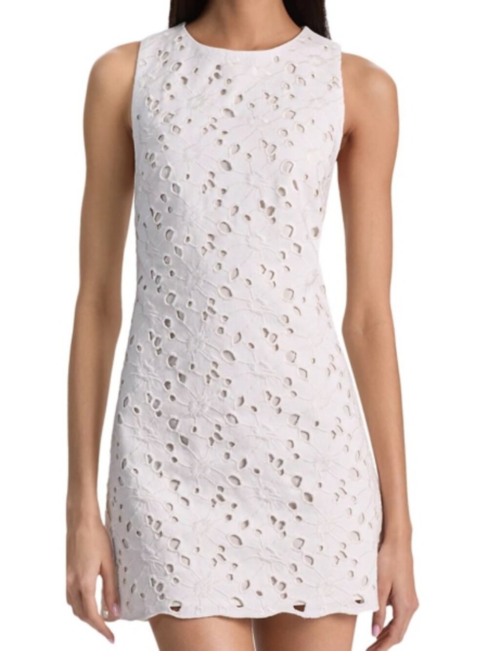 Alice and Olivia Clyde Eyelet Shift Dress